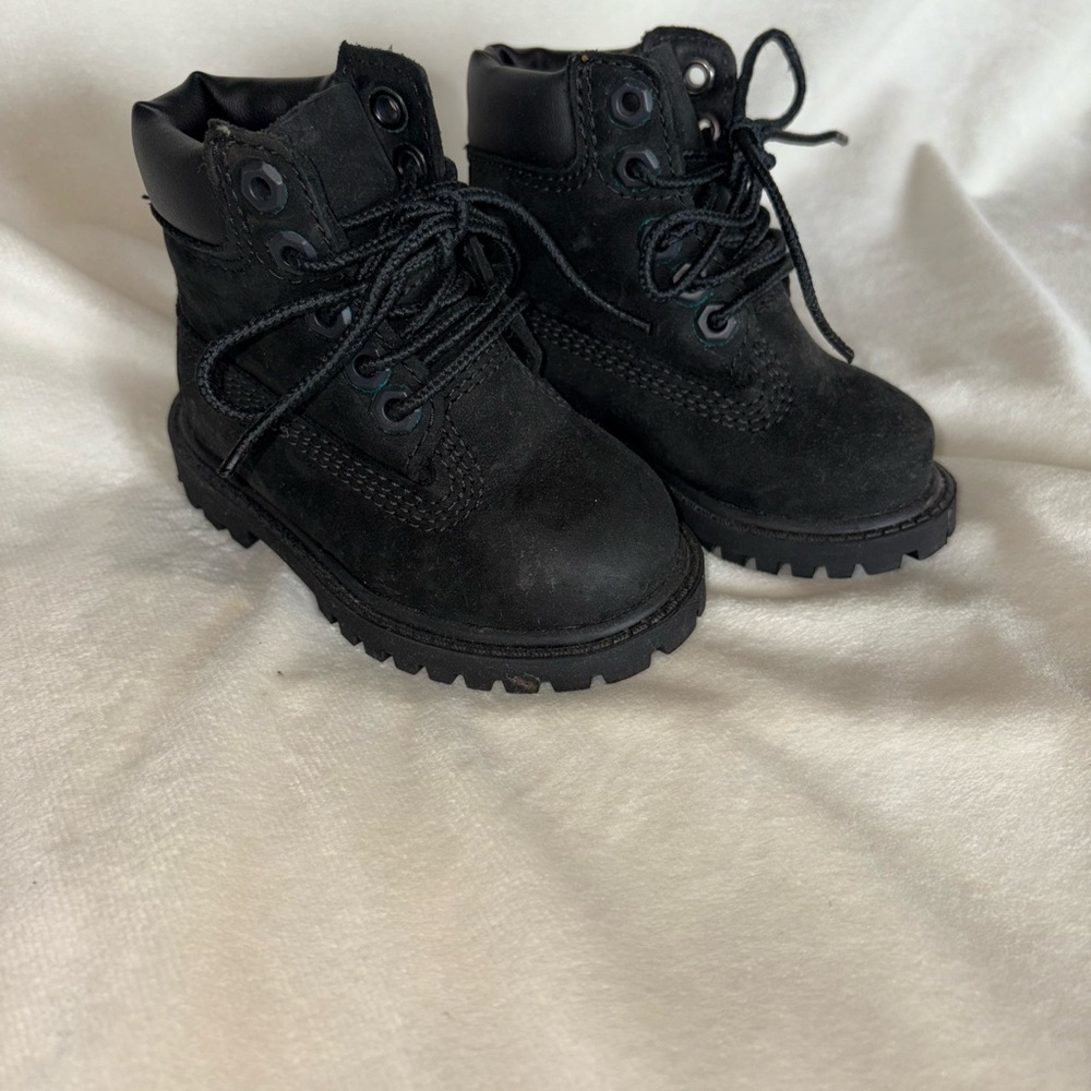 Black Timberland Kids Boots